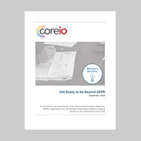 Get Ready to Go Beyond GDPR - Coreio Inc. Whitepaper - September 2018